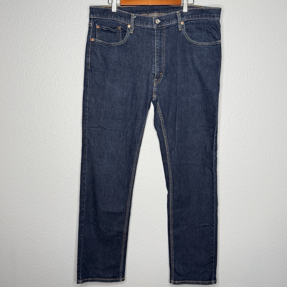 Levi's 559 Mens 38x34 Jeans Relaxed Straight Dark Wash Blue Stretch Denim